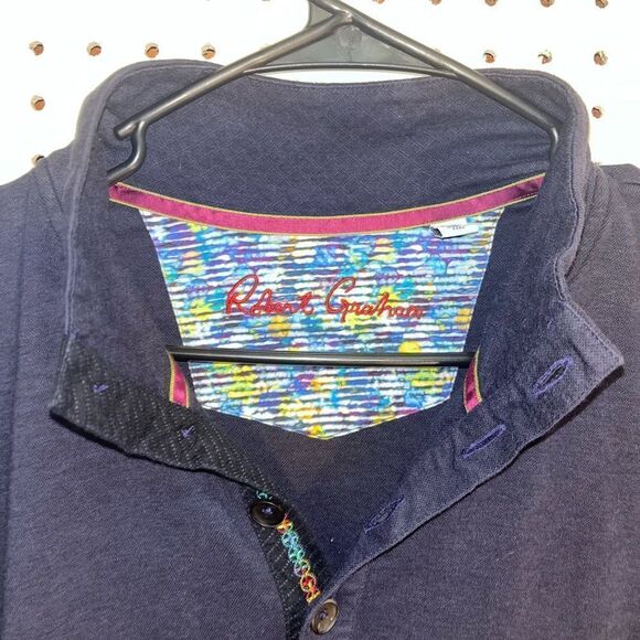 Robert Graham Navy Long Sleeve Shirt - Picture 5 of 5